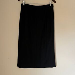 Bleyle‎ Vintage 100% Wool Pencil Skirt Size 8 Petite 8P Knee Length Modest USA